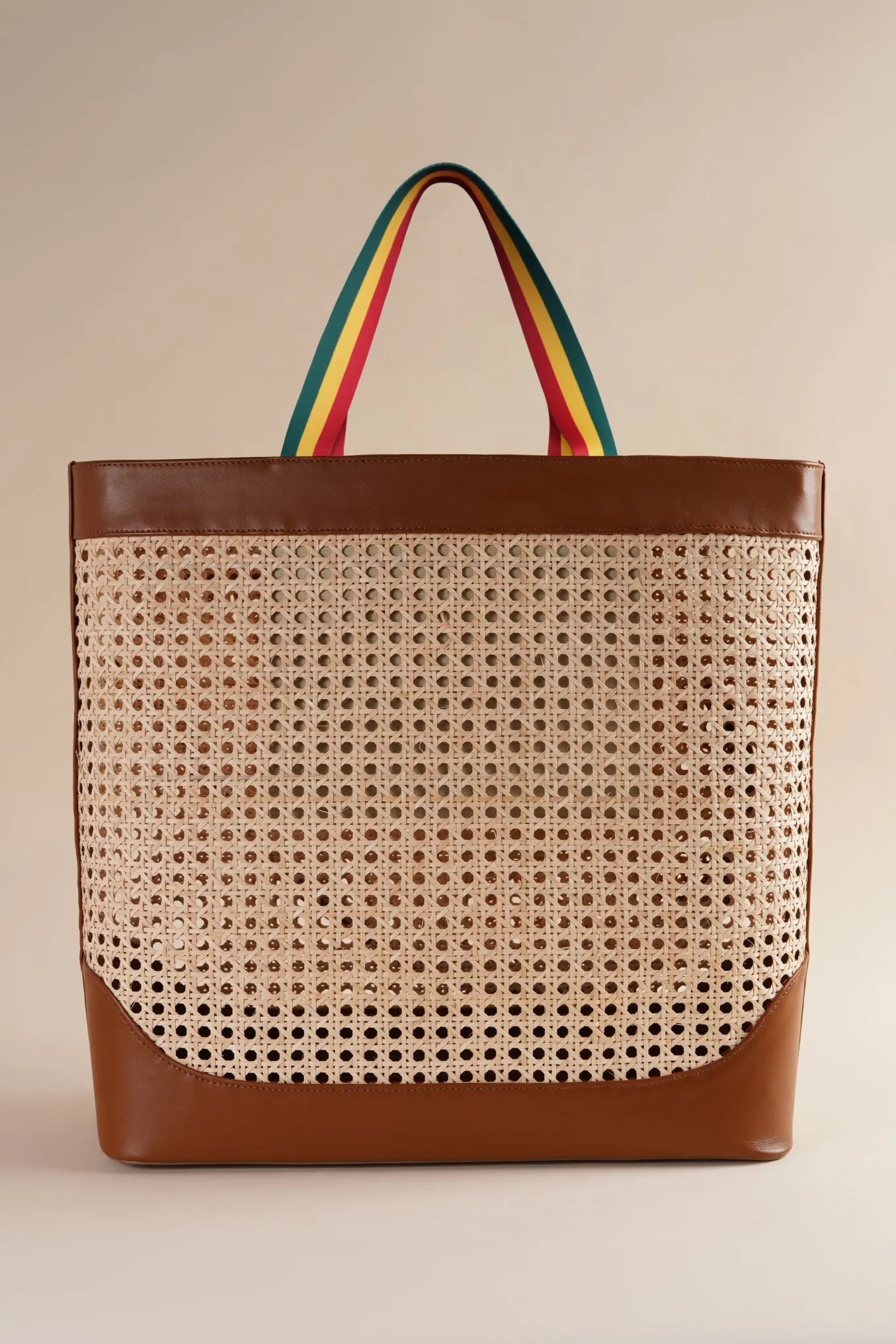 Negril Tennis Club Tote In Rattan