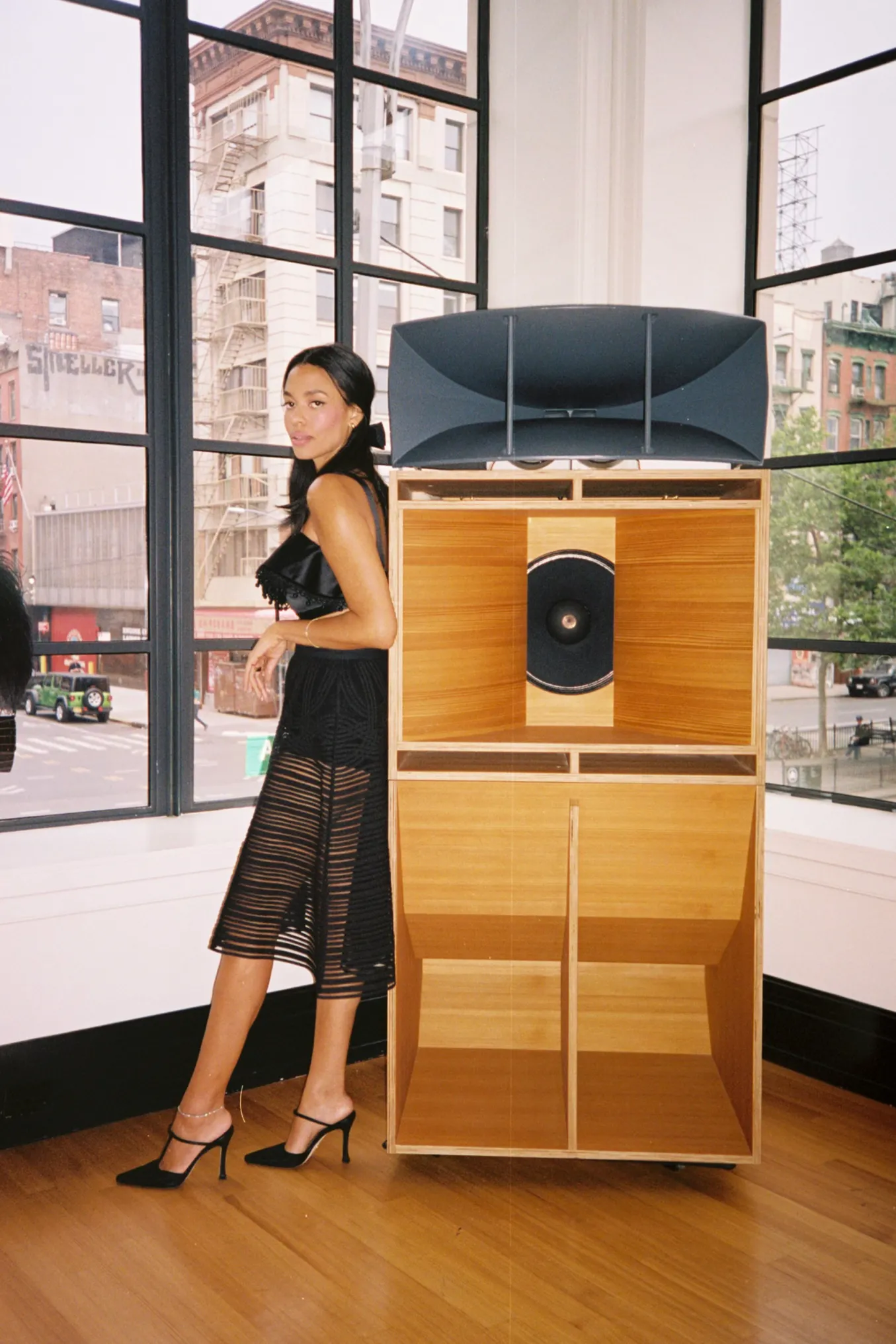 Olivia Pump In Midnight Nylon