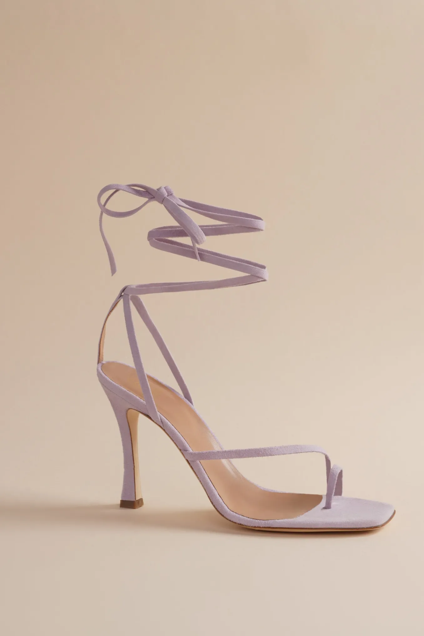 Bike Shoe In Lavender Suede