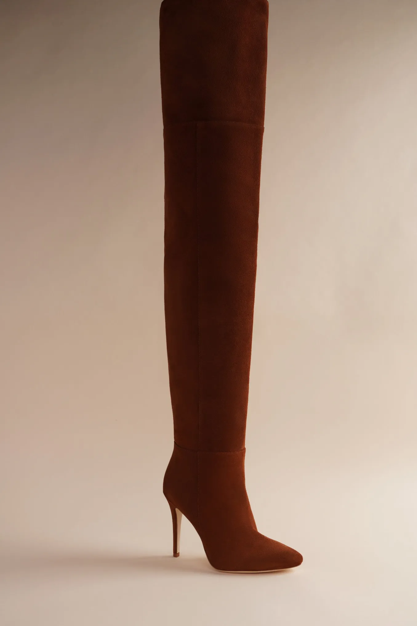 Allora Over The Knee Boot In Cognac Suede