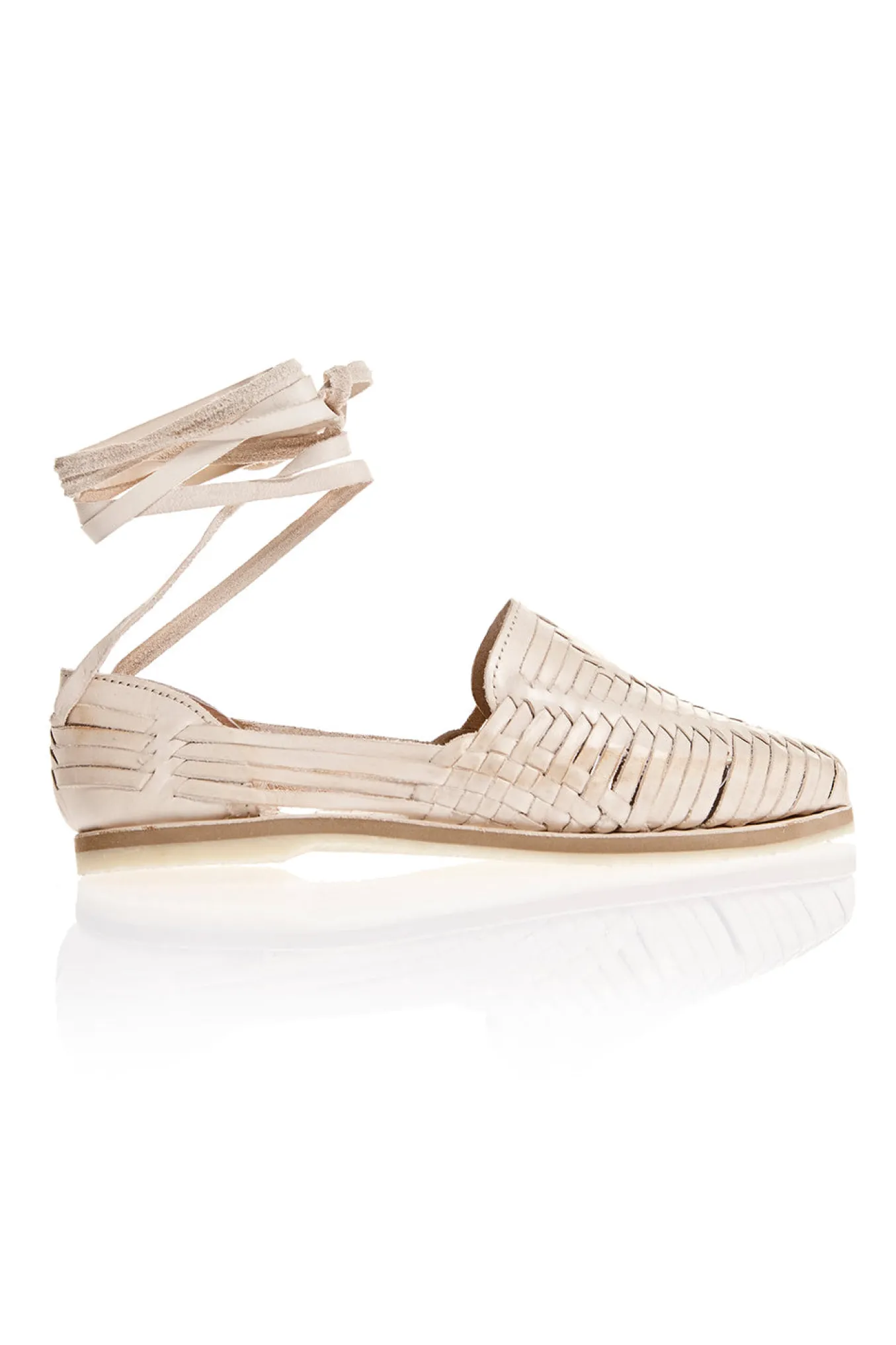 Blush Lace Up Huarache