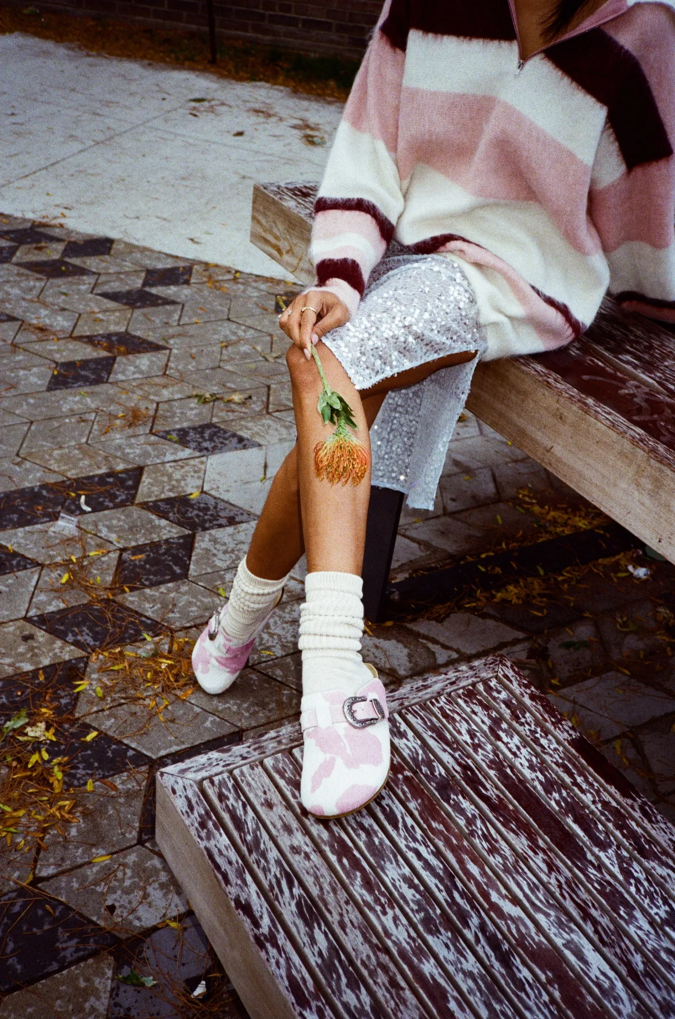 Women's Greg Shoe In Strawberry Cow