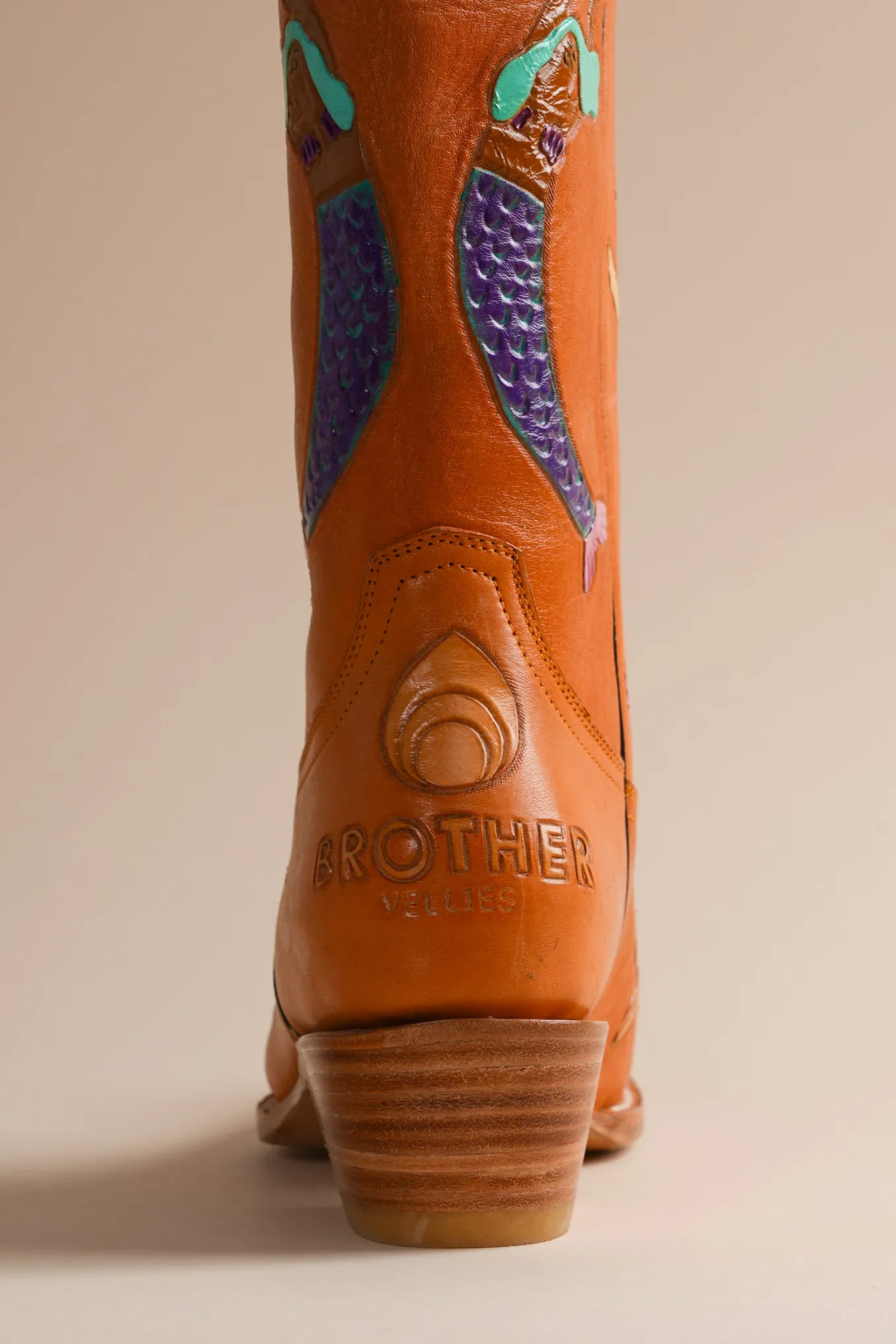 Mermaid Doodle Cowboy Boots