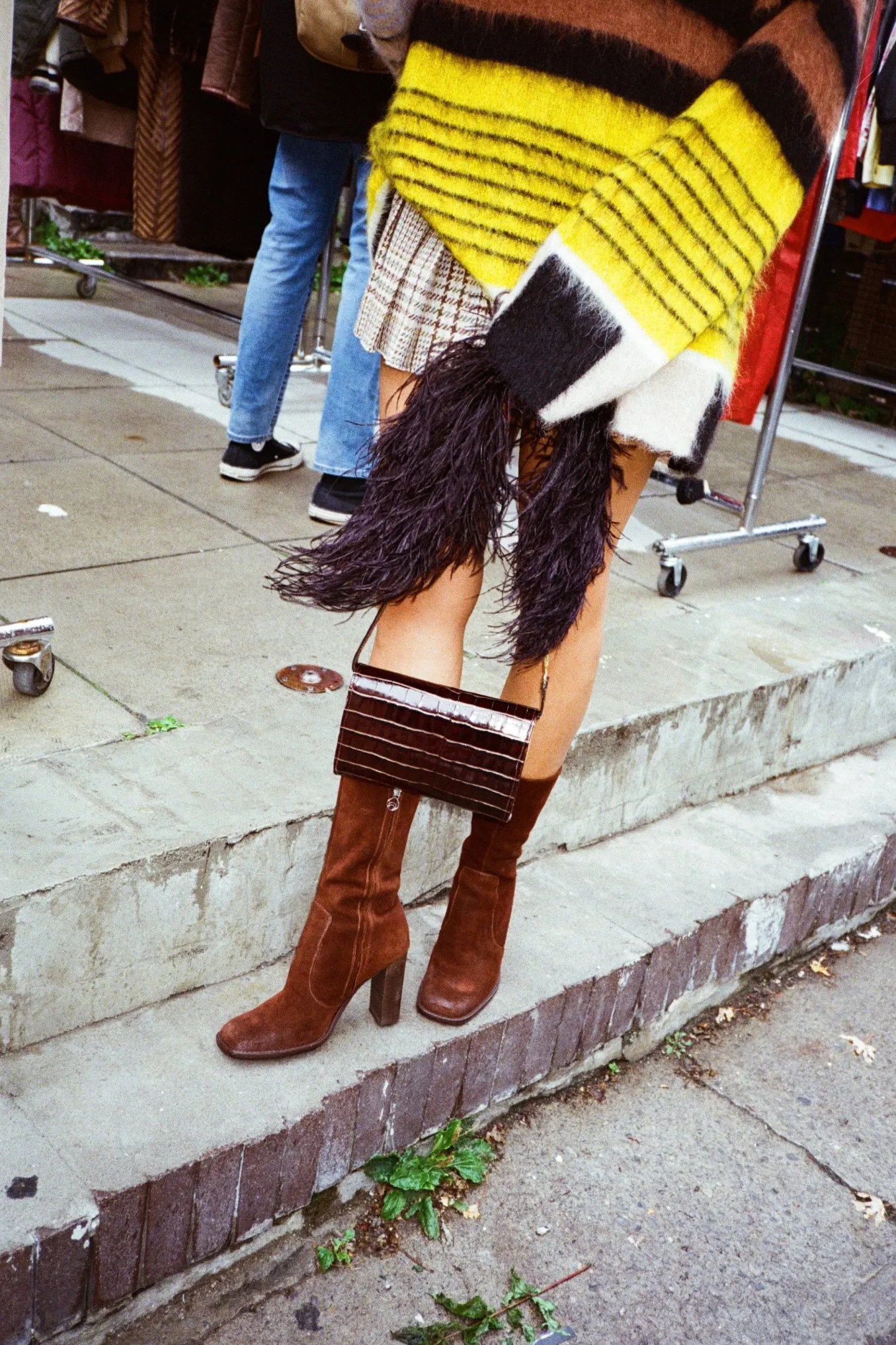 Lauryn Boot In Washed Brown Suede