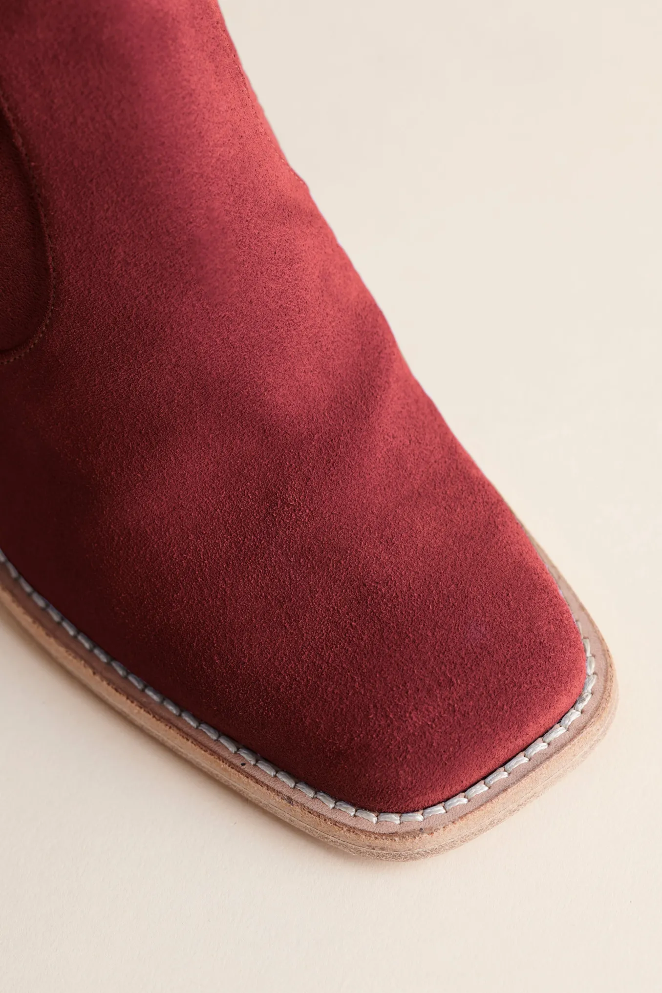 Lauryn Boot In Oxblood Suede